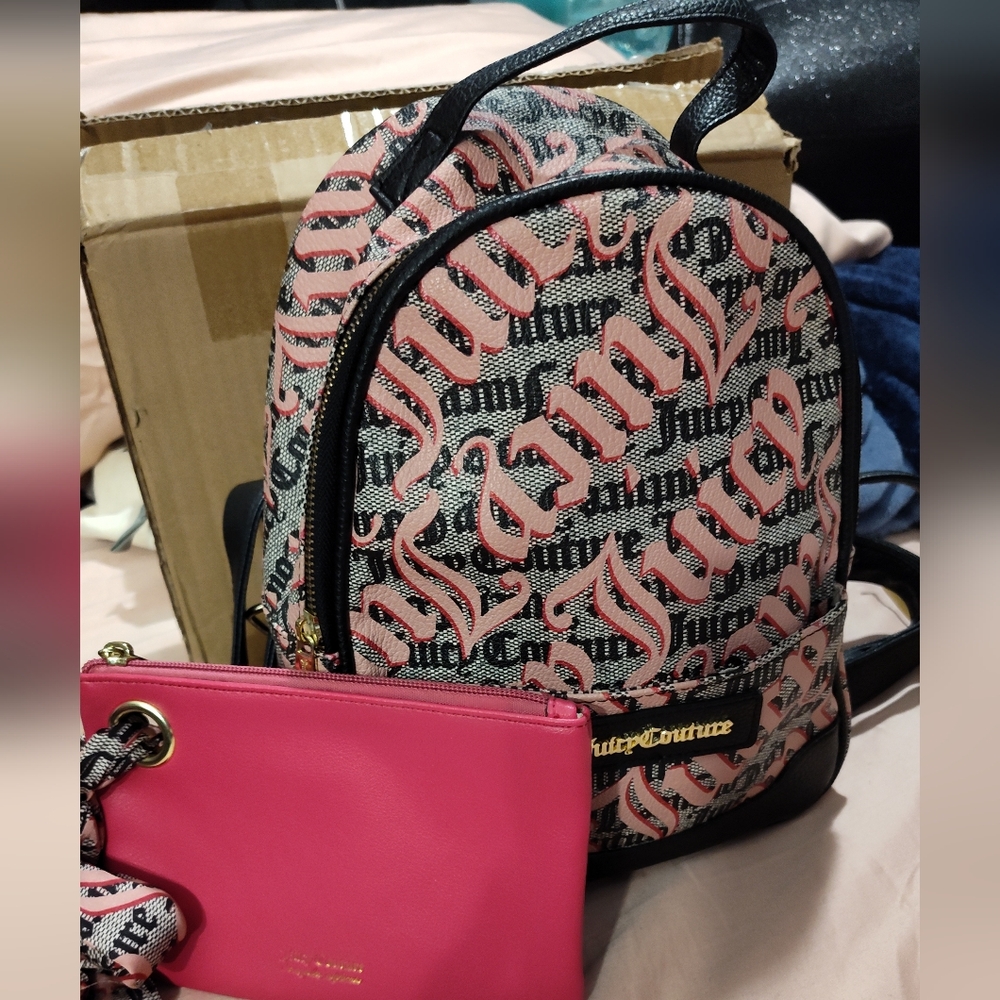 Juicy Couture Backpack & Wristlet Set